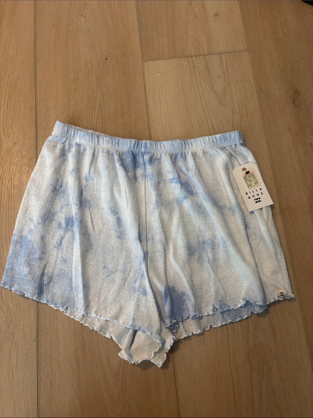 Billabong Pale Blue Tie-Dye Lounge Shorts